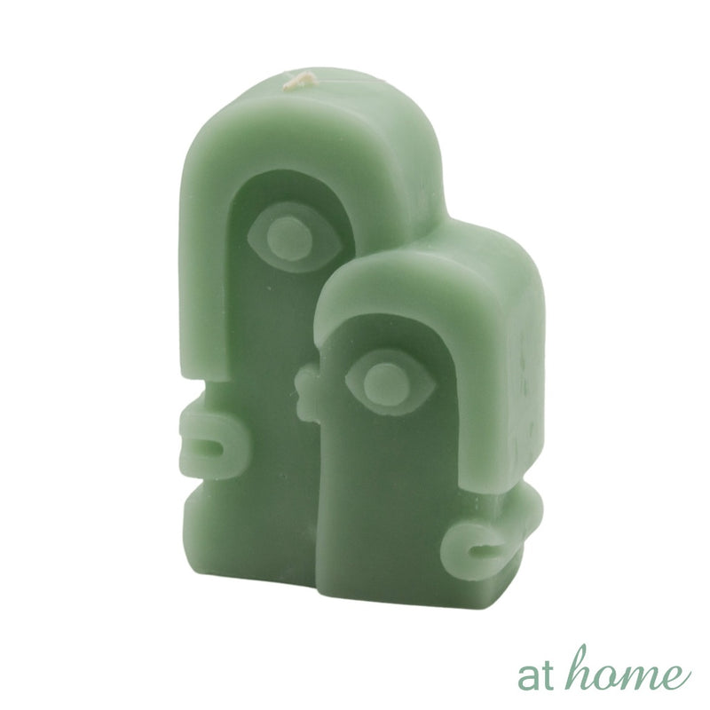 Marsala At Home 1PC Sculptural Unscented Decorative Smokeless Candle For Home, Hotel And Office