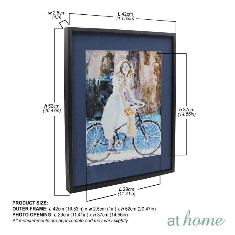 At Home 1pc Sonnet Wall Frame – Ready to Hang Wall Art for Nordic Home, Office & Bedroom