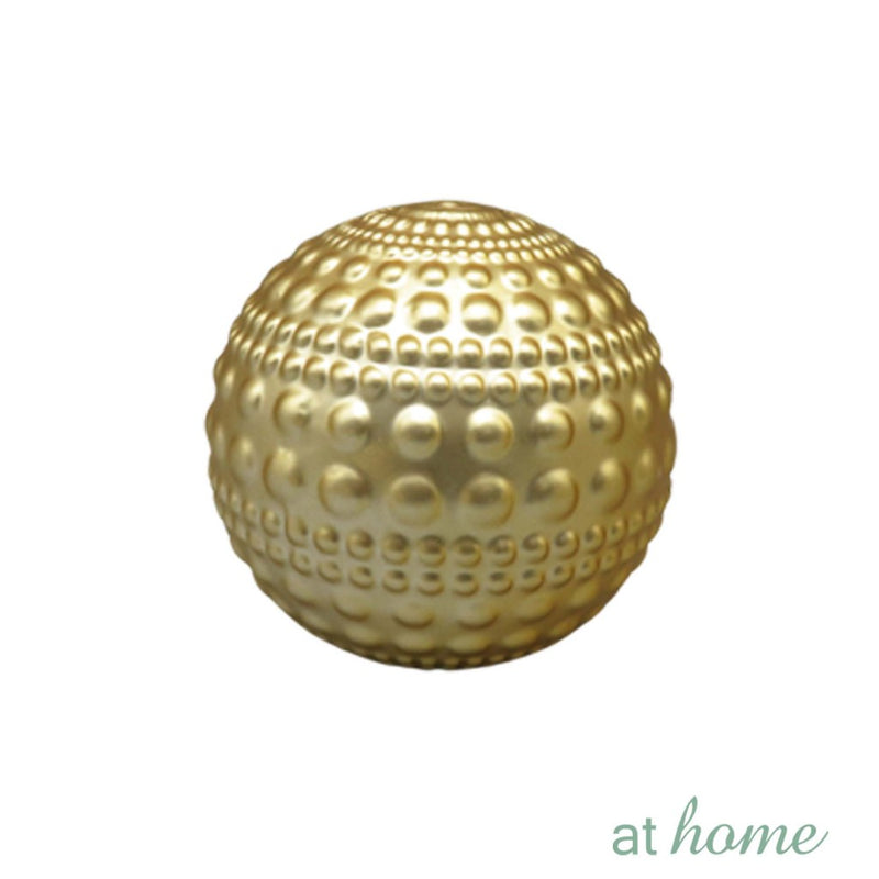 Rahi 1pc Ceramic Ball/Sphere At Home White/Gold Nordic Decor Ball For Bowl Vases Living Dining
