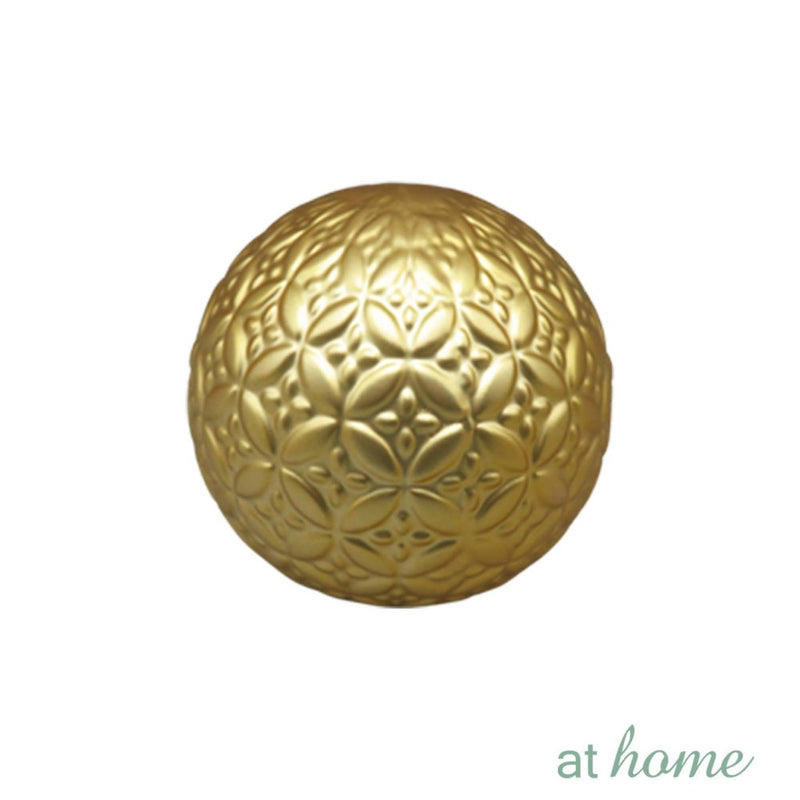 Rahi 1pc Ceramic Ball/Sphere At Home White/Gold Nordic Decor Ball For Bowl Vases Living Dining