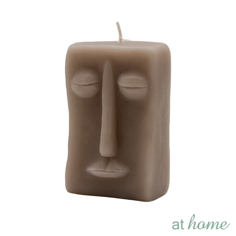 Marsala At Home 1PC Sculptural Unscented Decorative Smokeless Candle For Home, Hotel And Office