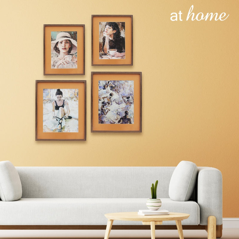 At Home 1pc Sandy Wall Art – Ready to Hang Wall Art for Nordic Home, Office & Bedroom