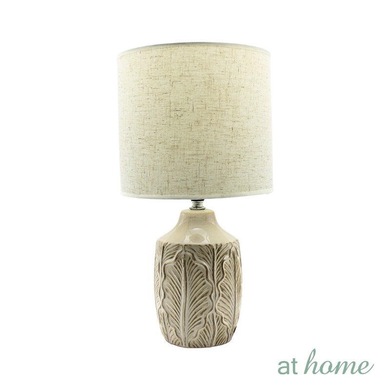 Zamio/Zedon/Zalvo Nordic Ceramic Table Lamp At Home Linen Shade, Modern Warm Light, Night Light