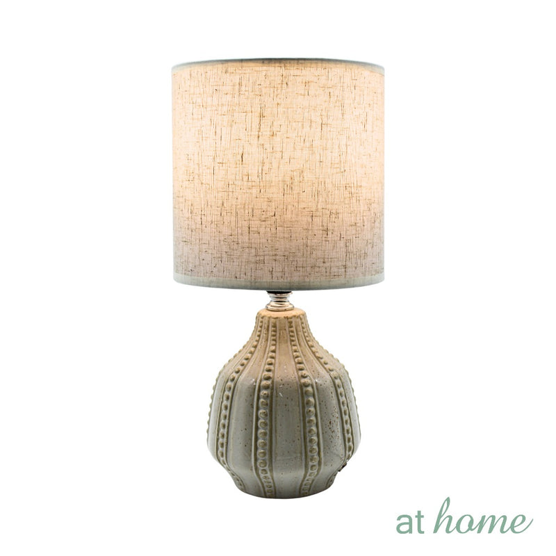 Zamio/Zedon/Zalvo Nordic Ceramic Table Lamp At Home Linen Shade, Modern Warm Light, Night Light