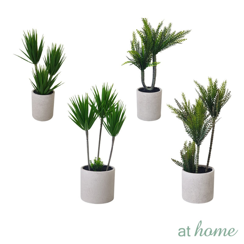 AT HOME Artificial Potted Plant 1pc Xavia/Xanthia – Nordic Home Office Decoration, For Tabletop Shel