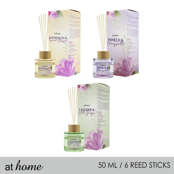 At Home Rosene Nordic Reed Diffuser 50ml For Cozy Home Decoration, Office, Hotel & Gift Ideas