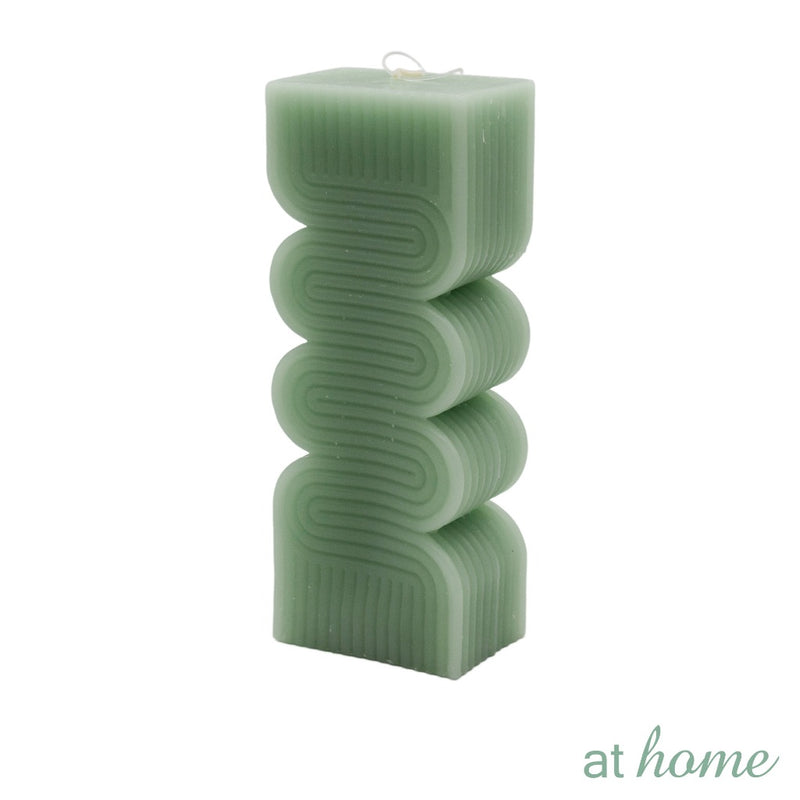 Marsala At Home 1PC Sculptural Unscented Decorative Smokeless Candle For Home, Hotel And Office