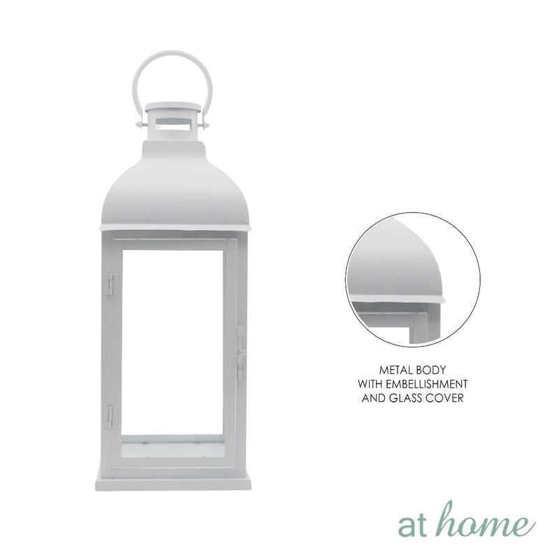 Wren and Wave Metal Lantern