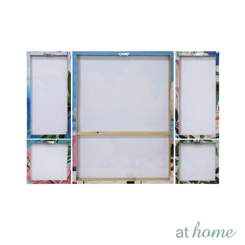 Joan and Josh Set of 5 Canvas Frame