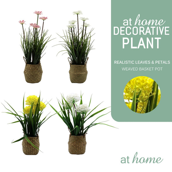AT HOME Artificial Potted Plant 1pc Xylona/Xaviell – Nordic Home Office Decoration, Tabletop Shelf