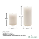 Tashi or Tegan Unscented Pillar Candles Plain or Sculptural Design — Essential