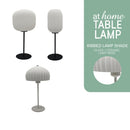 Wilmer & Worden or Wolcot Table Lamp Ribbed Glass Shade Novelty Lighting