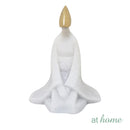 Soldier/Lady White and Gold Polyresin