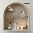 Soldier/Lady White and Gold Polyresin