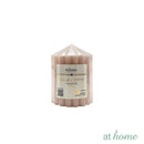 Tashi or Tegan Unscented Pillar Candles Plain or Sculptural Design — Essential