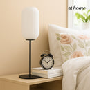 Wilmer & Worden or Wolcot Table Lamp Ribbed Glass Shade Novelty Lighting