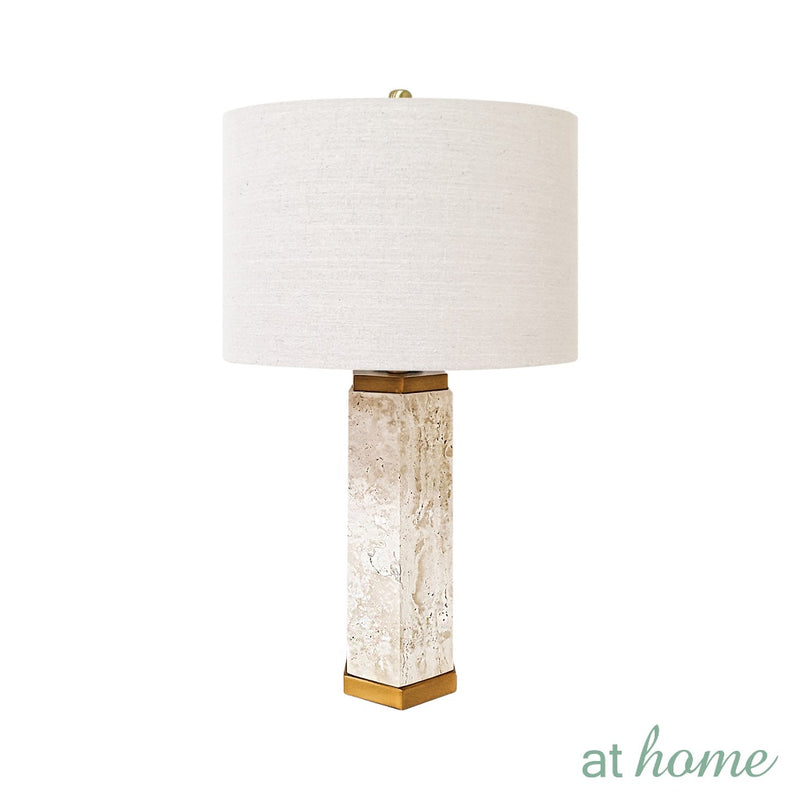 Unity/Umeko Table Lamp Glass/Travertine