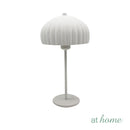 Wilmer & Worden or Wolcot Table Lamp Ribbed Glass Shade Novelty Lighting