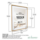 Jimin Wall Photo Frame Set of 2 with Mat Board 8x10 12x16 16x24 Inch Photo Frame