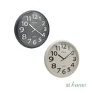 Gelo & Gus Wall Clock 11in Analog Sweep Mechanism Easy Read Numbers