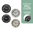 Gelo & Gus Wall Clock 11in Analog Sweep Mechanism Easy Read Numbers