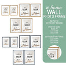 Jimin Wall Photo Frame Set of 2 with Mat Board 8x10 12x16 16x24 Inch Photo Frame