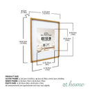 Jimin Wall Photo Frame Set of 2 with Mat Board 8x10 12x16 16x24 Inch Photo Frame