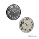 Gelo & Gus Wall Clock 11in Analog Sweep Mechanism Easy Read Numbers