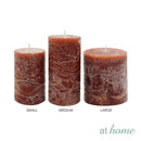 Woven A Scented Pillar Candle