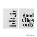 Set of 2 Vibe Canvas Wall Art Decor