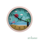 Whalien Analog Colorful Silent Wall Clock 10"