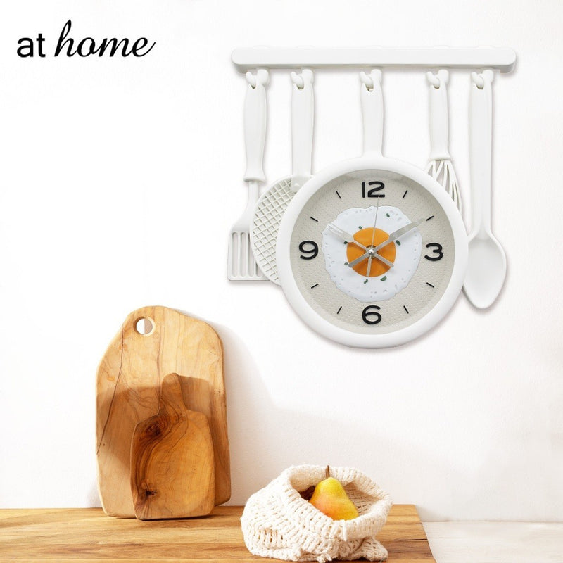 Fried Egg Silent Wall Clock