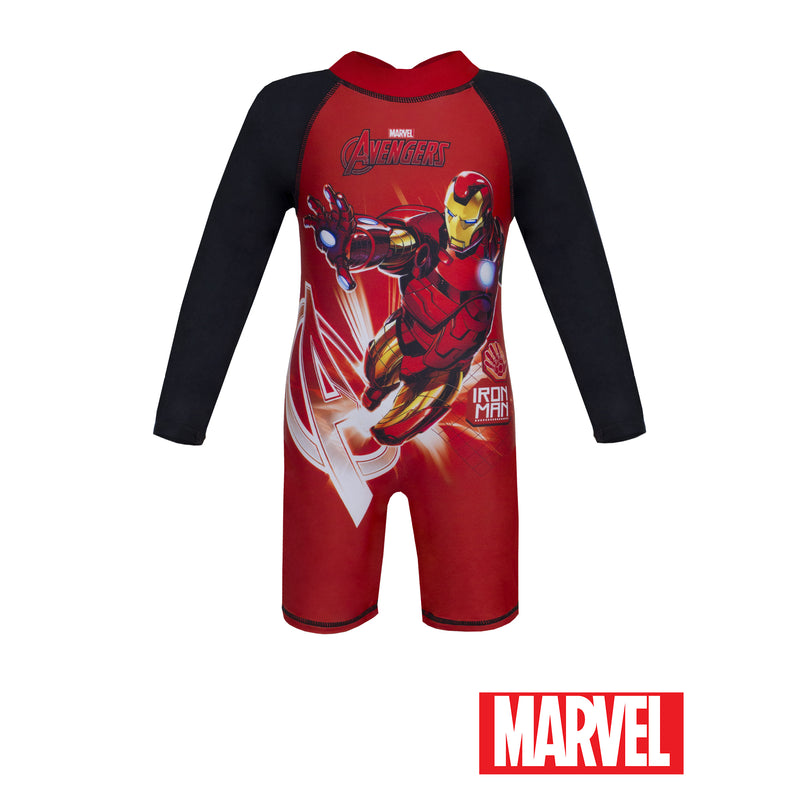 Iron Man Long-Sleeved Bodysuit with UPF 50 - Sunstreet