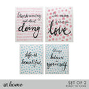 Set of 2 Xenon Quotes Canvas Wall Art