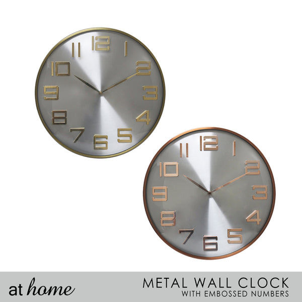 Deluxe Olivia Metal Wall Clock