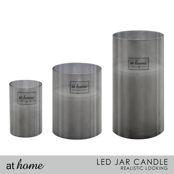 Classic Flameless LED Glass Jar Candle