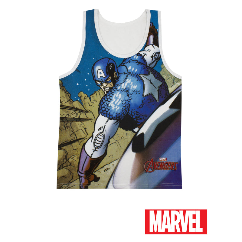Marvel Avengers Captain America Boys Tank Top Sando - Sunstreet