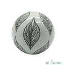 Ceramic Spheres Rustic Leaf Design Decor Ball - Sunstreet