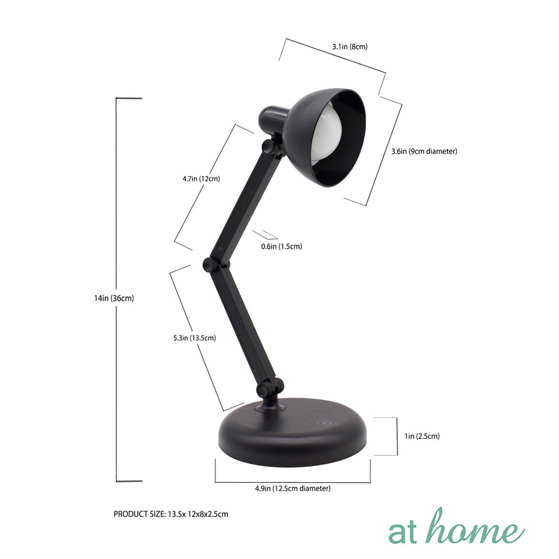 Bracket Desk Touch Lamp with 3 Light Options - Sunstreet