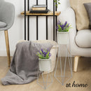 [SALE] Grace Tall Metal Planter w/ Stand and Pot