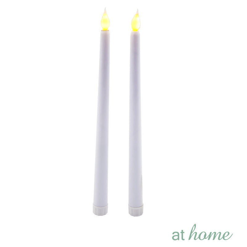 Set of 2 Flickering Flameless LED Taper Stick Candle - Sunstreet