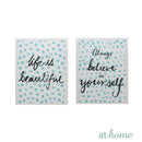 Set of 2 Xenon Quotes Canvas Wall Art Decor - Sunstreet