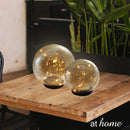 Wilbert Round LED Glass With Fairy Lights Tabletop Decor - Sunstreet
