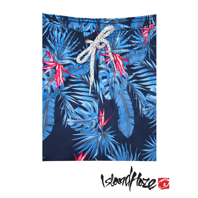 Hawaiian Flush Blue Swim Shorts - Sunstreet