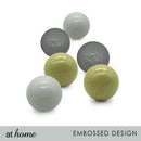 [SALE]  Ceramic Spheres Debossed Dots Design Decor Ball