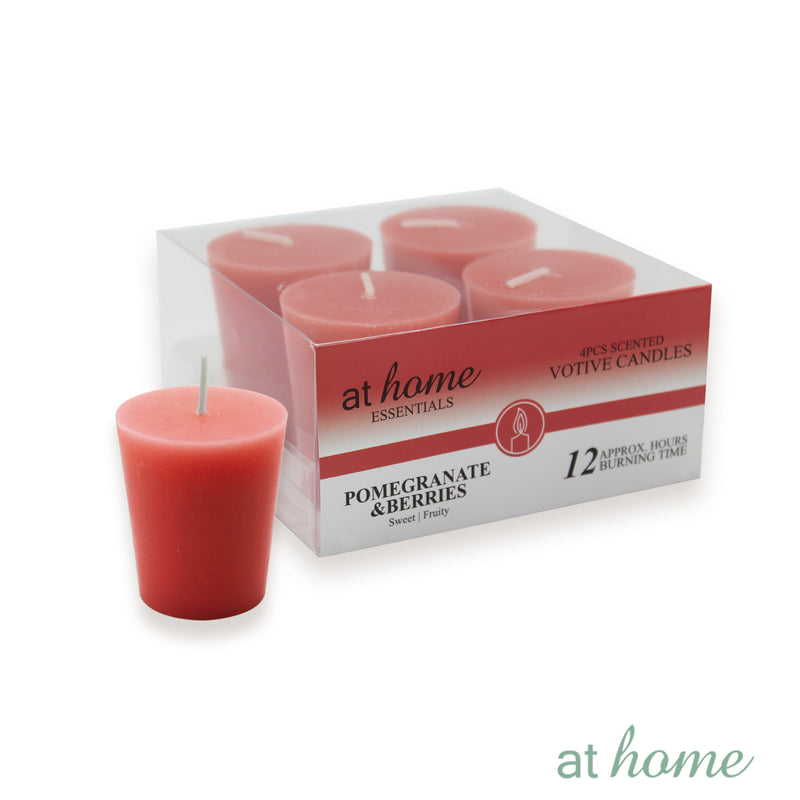 Set of 4 Scented & Unscented Votive Candle