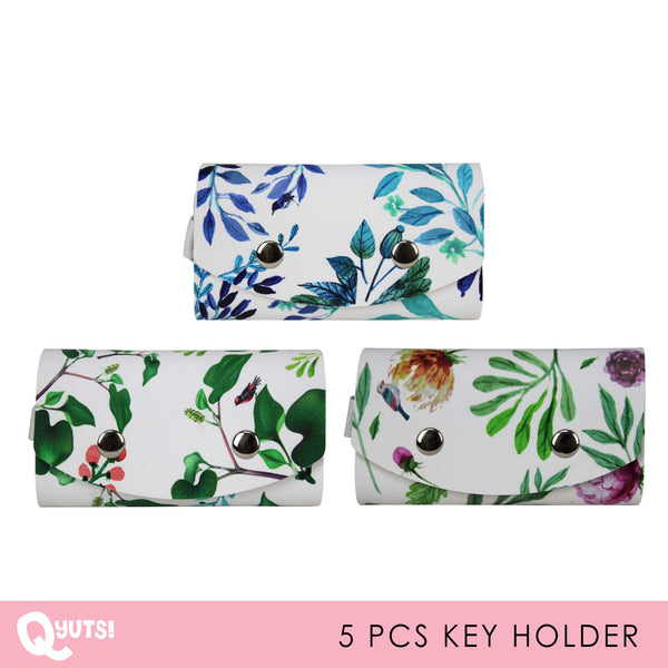 Floral Key Holder with 5 Hooks
