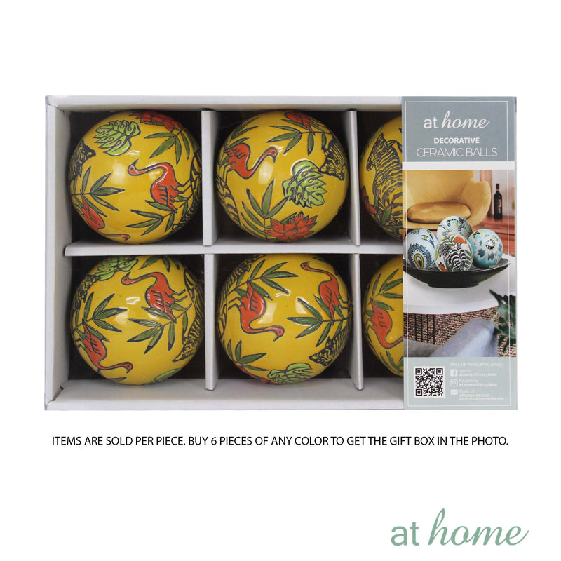 [SALE]Ceramic Sphere Zebra Design Decor Ball