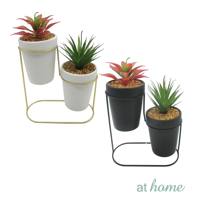 Daria 2pcs Artificial Plant With Metal Stand - Sunstreet