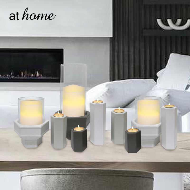 Deluxe Lia Hexagon Ceramic Tealight Candle holder